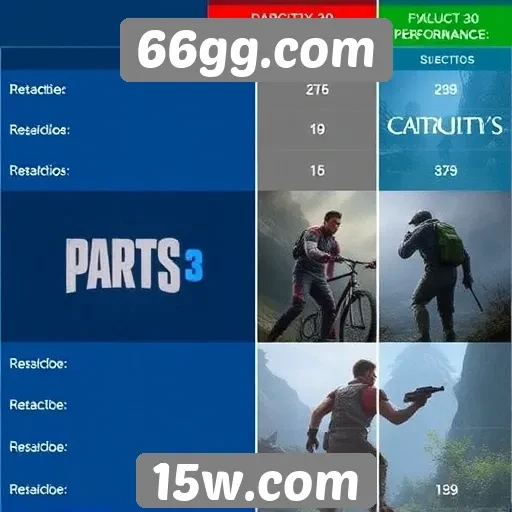 Comparativo entre gráficos de jogos no 66gg.com